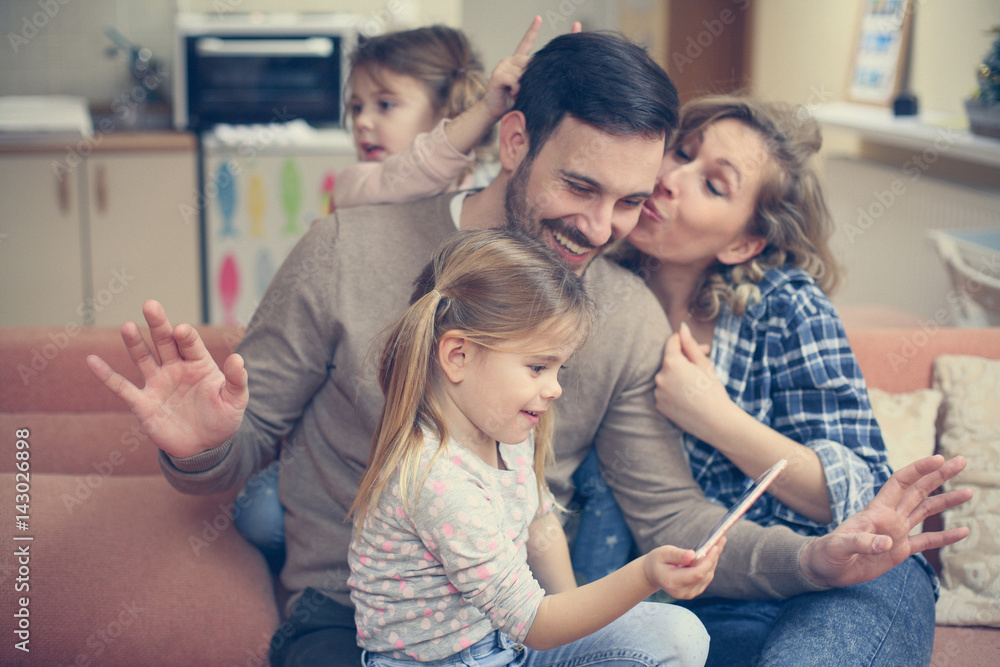 Happy family. Happy family.