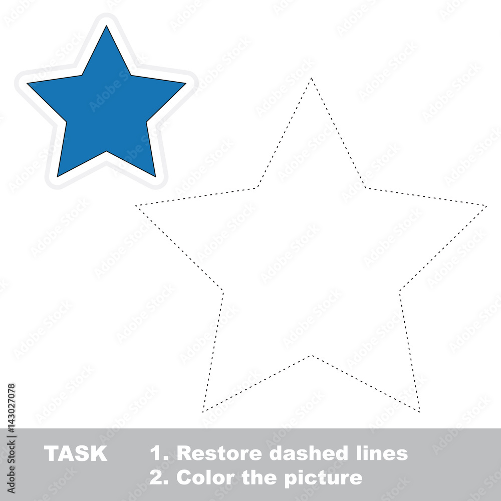 Vector trace educational game for preschool kids. Vector trace educational game for preschool kids.
