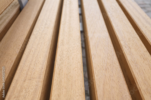 Wooden bench detail