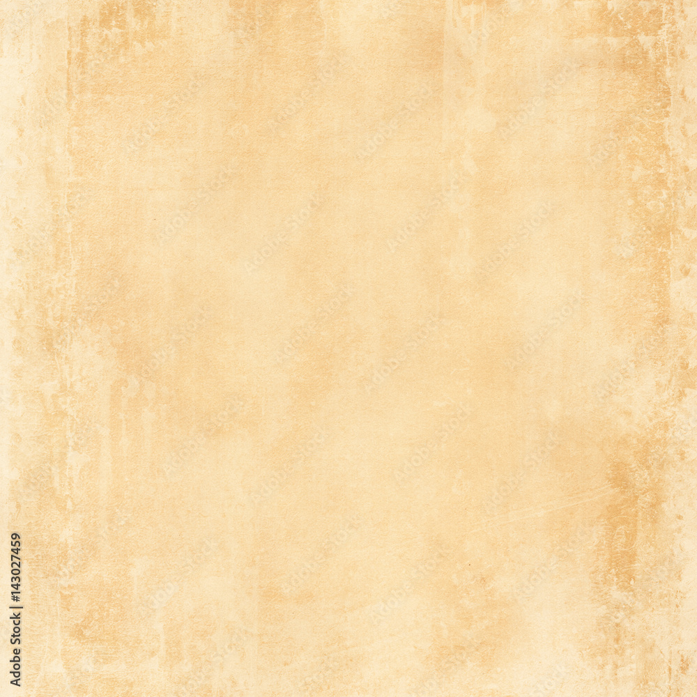 Old yellowed paper texture. - obrazy, fototapety, plakaty 
