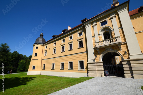 Obraz na płótnie Cistercian Abbey in Rudy near Racibórz in Poland w salonie