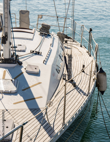 Yacht in the port