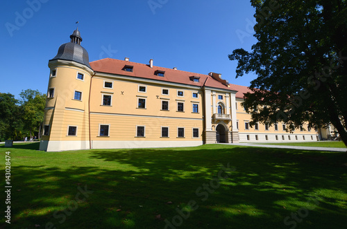 Obraz na płótnie Cistercian Abbey in Rudy near Racibórz in Poland w salonie