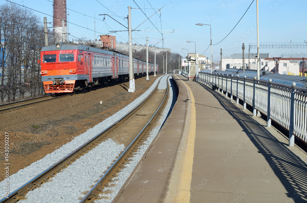 Station on the railroad. Station on the railroad.