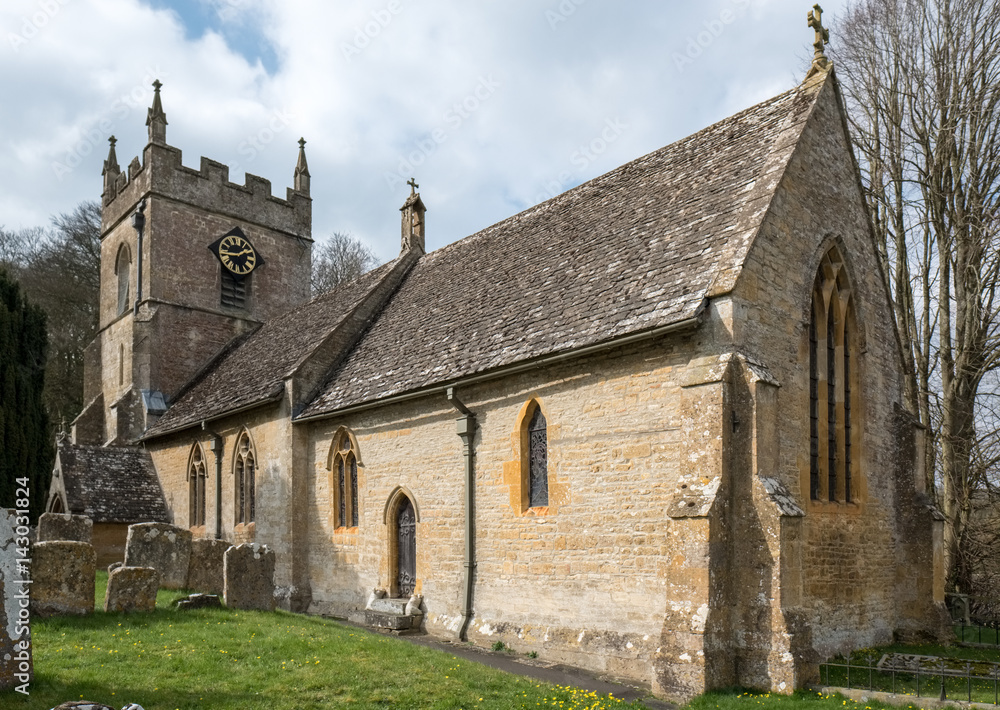 View of St. Peter's Church in Upper Slaughter