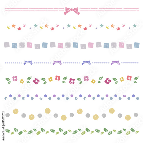 スタンプ 装飾ライン / vector eps 