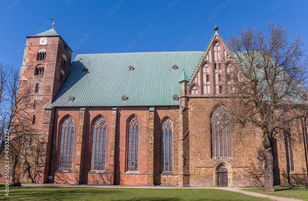 Dom cathedral in the historical center of Verden Dom cathedral in the historical center of Verden