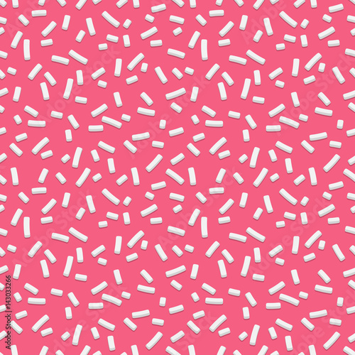 Seamless pattern with many decorative sprinkles