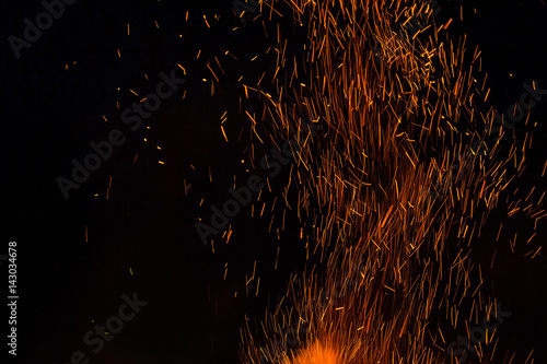 Fotografia, Obraz A nice fire in a fire place