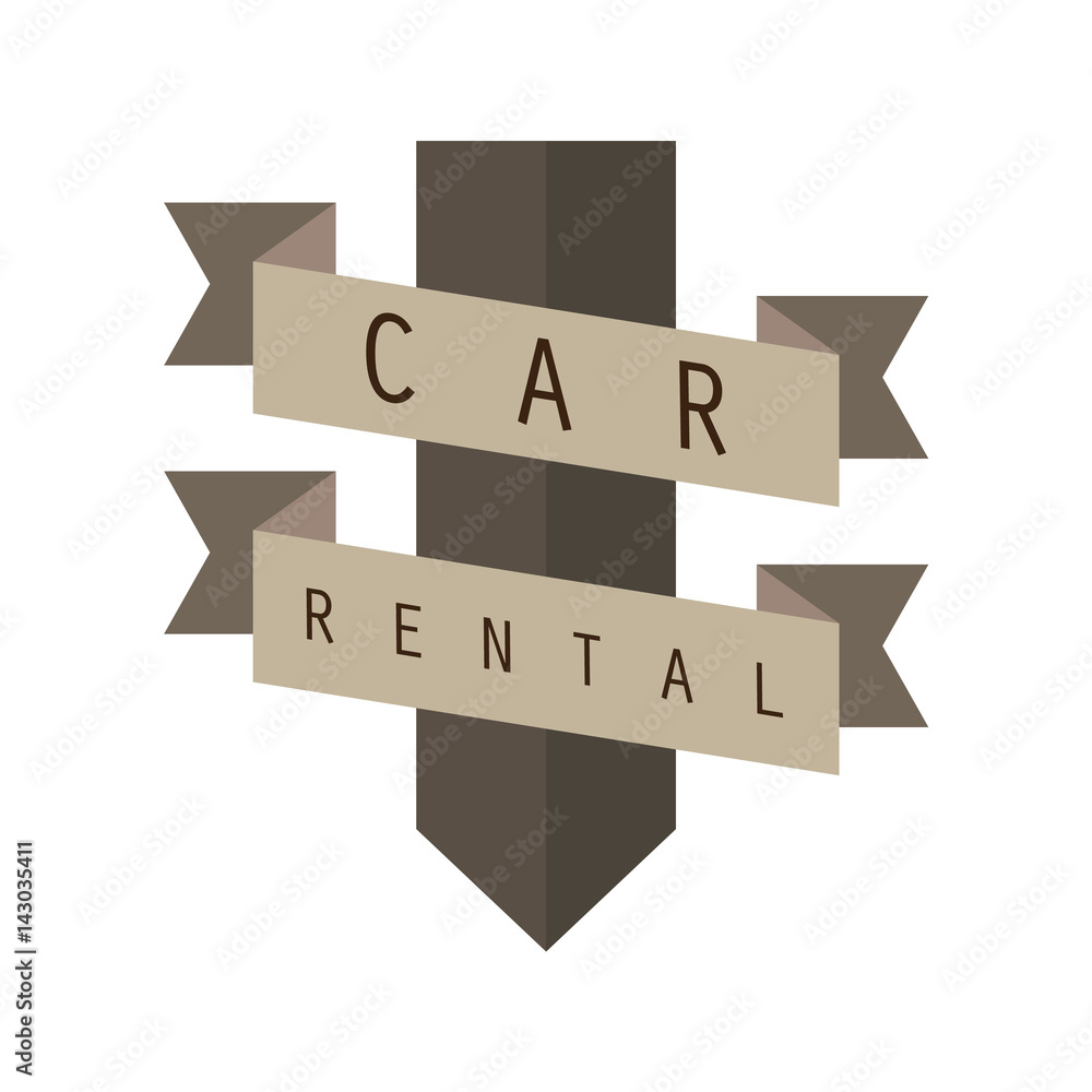 car rent logo with text space for your slogan / tagline, vector