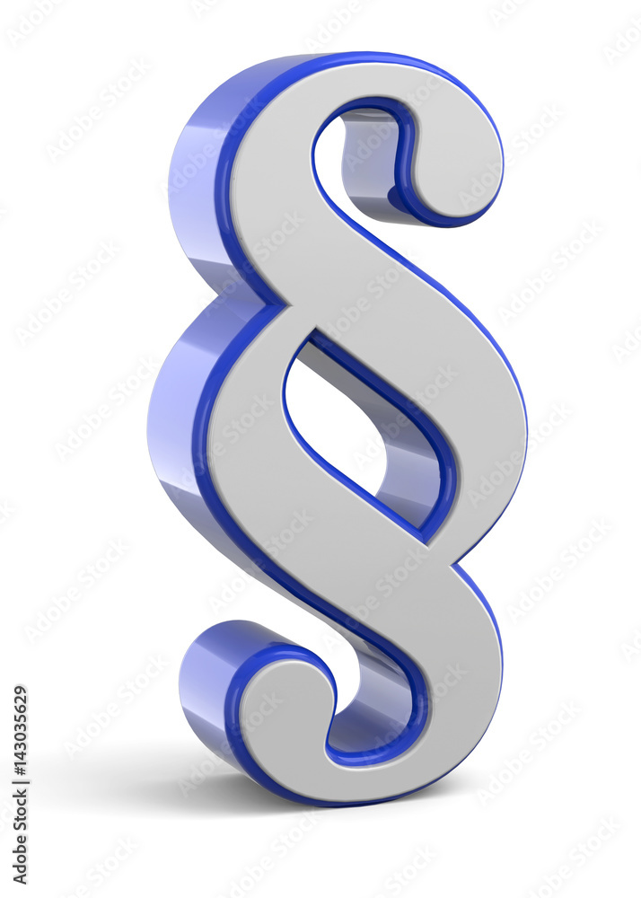 Paragraph Symbol - 3D Paragraph Symbol - 3D
