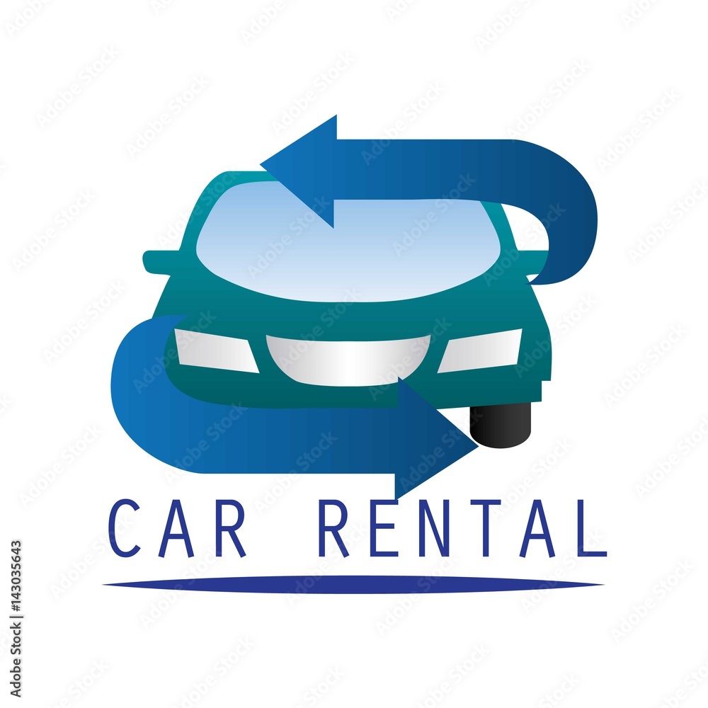 car rent logo with text space for your slogan / tagline, vector