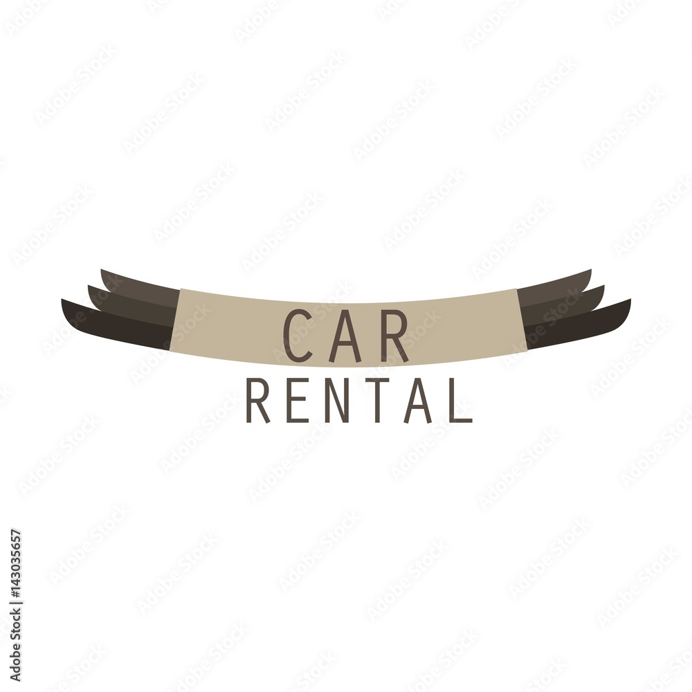 car rent logo with text space for your slogan / tagline, vector