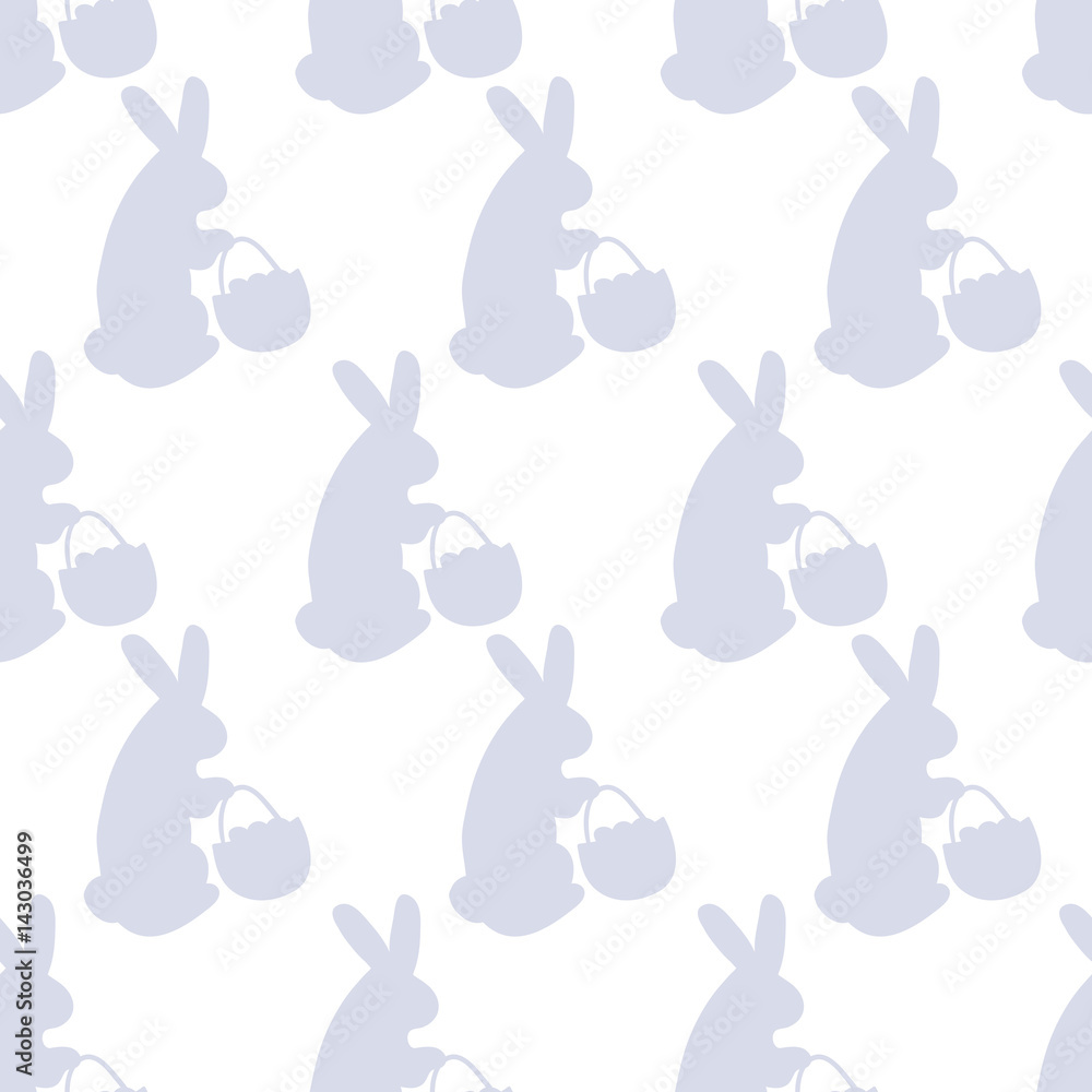 seamless easter rabbit  pattern