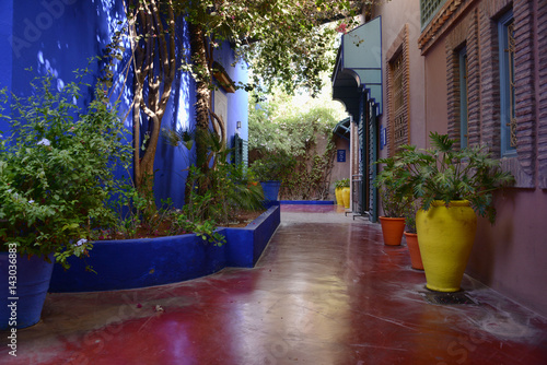 Beautiful colorful street of Marrakech