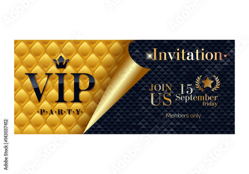 VIP invitation card premium design template.