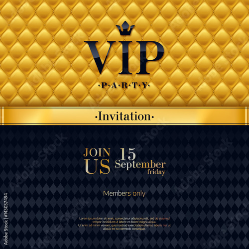 VIP invitation premium design background template.