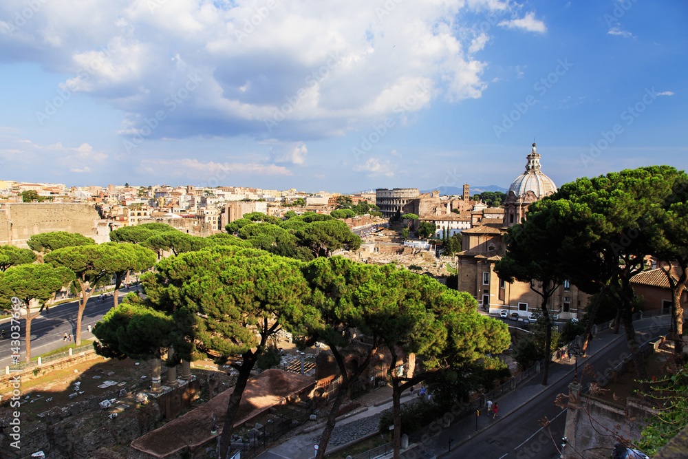 Aerial Landscape View of Rome, Lazio, Italy Aerial Landscape View of Rome, Lazio, Italy
