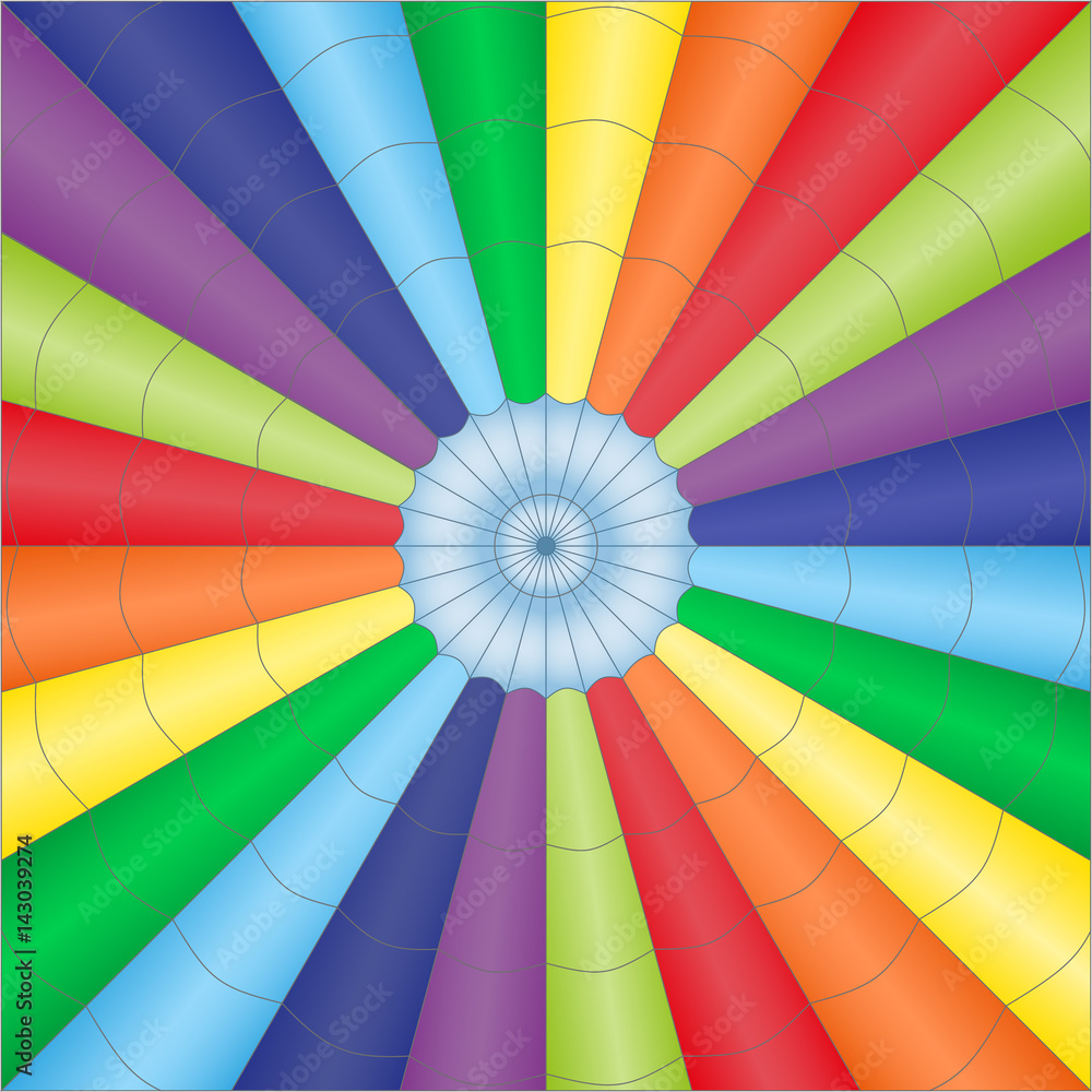 Fototapeta premium Vector illustration of multicolored parachute balloon babackground