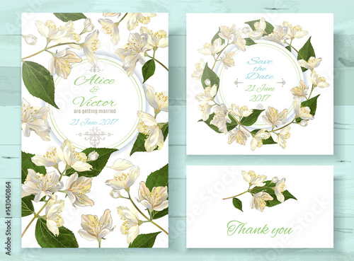 Jasmine invitations set