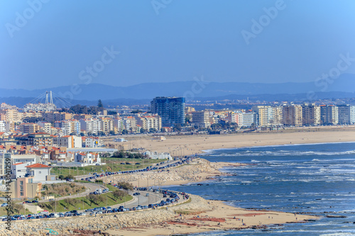 Vista Panorâmica da Costa da Figueira da Foz em Portugal