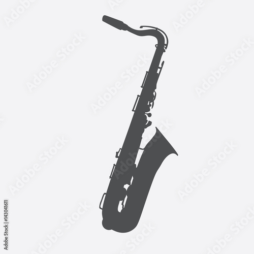 Obraz na plátně Musical Instrument Saxophone that Plays Jazz Music Direction. Ve