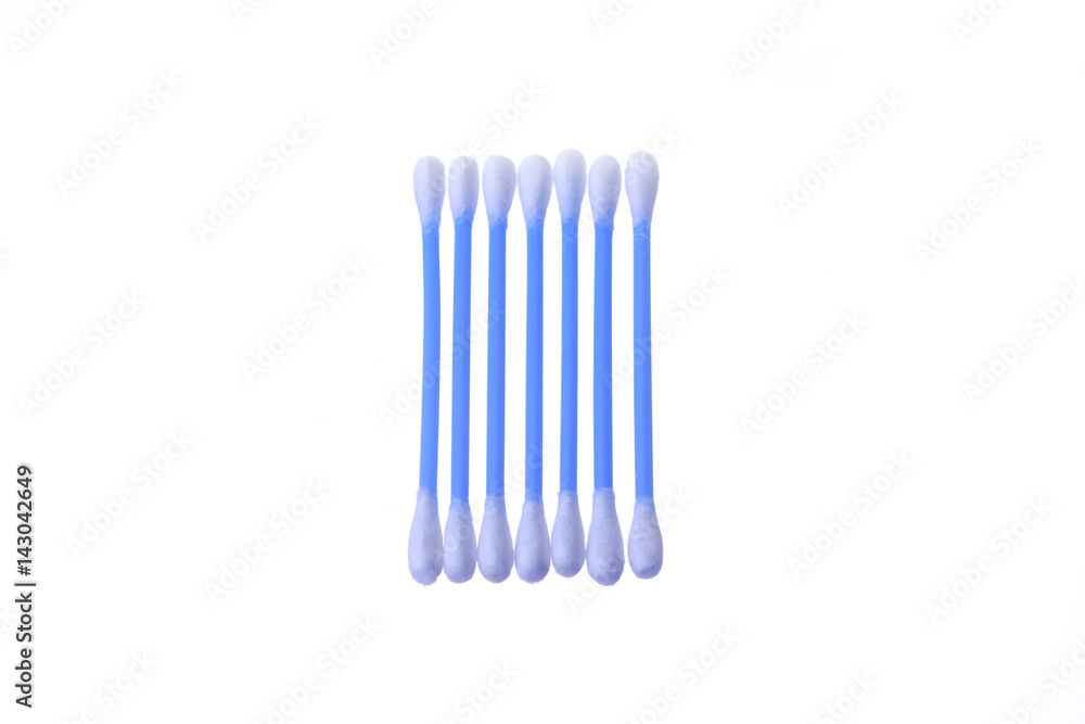 Cotton bud isolated on white background. Cotton bud isolated on white background.