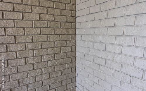 white brick on the wall texture or background