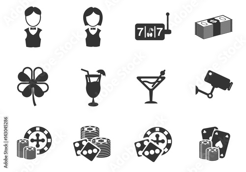 casino icon set