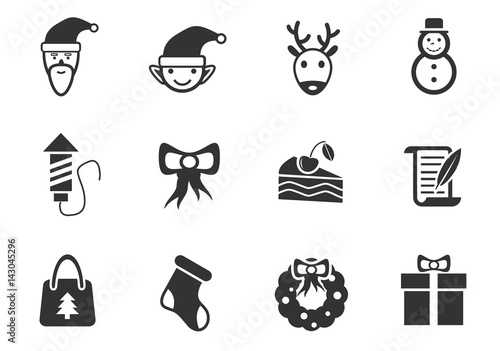 christmass icon set