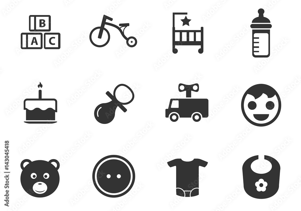 baby icon set baby icon set