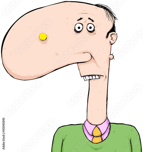 Man with giant nose cartoon character. Always someone with a big nose who  knows. Stock Vector | Adobe Stock