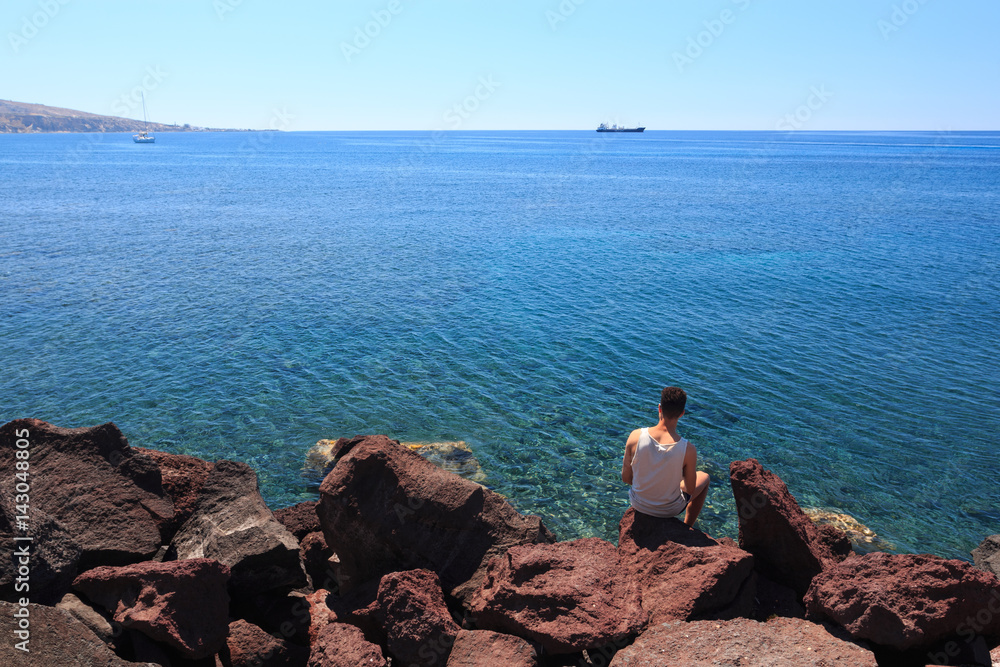 Red beach - Santorini island