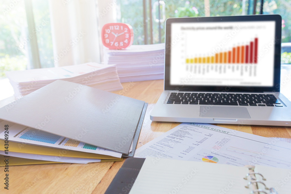 Image of business documents on workplace Image of business documents on workplace