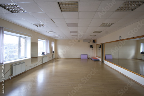 Empty fitness hall