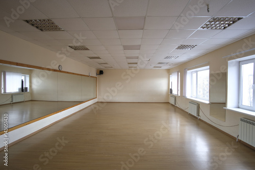Empty fitness hall
