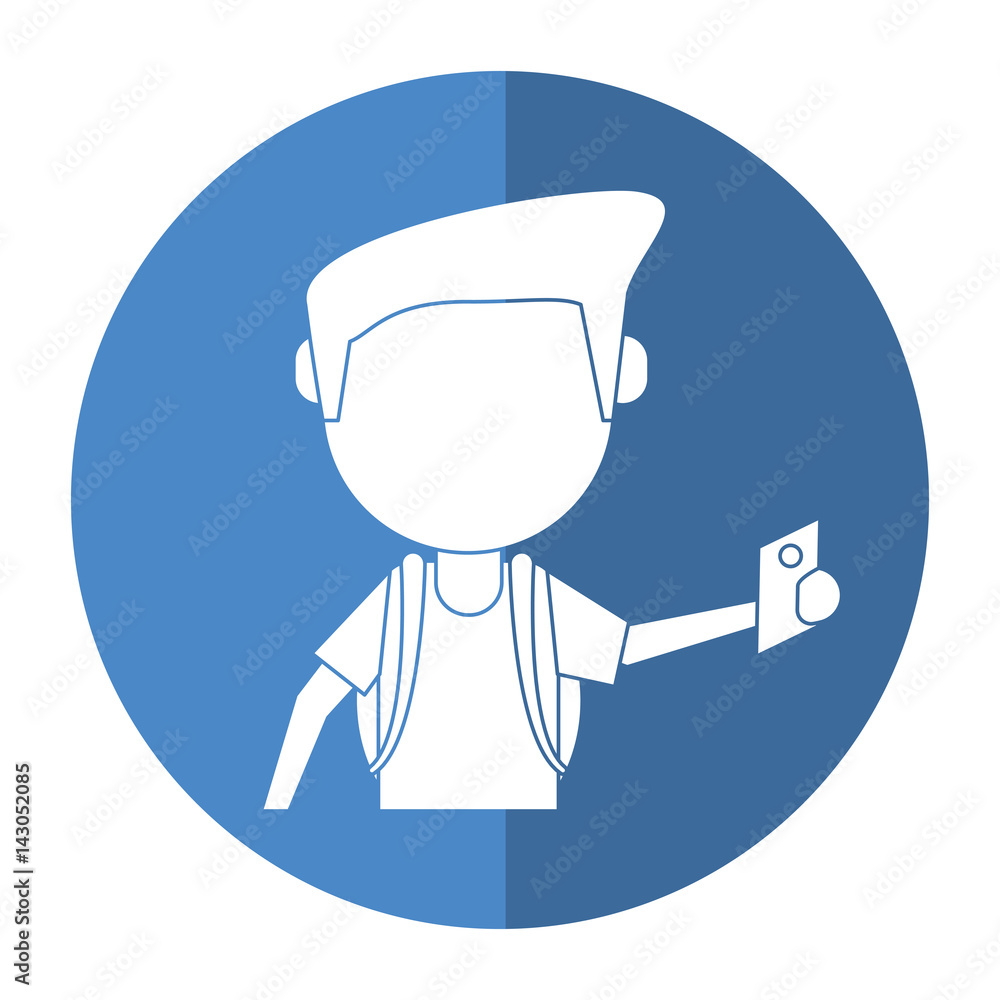 man tourist holding passport shadow vector illustration eps 10 man tourist holding passport shadow vector illustration eps 10