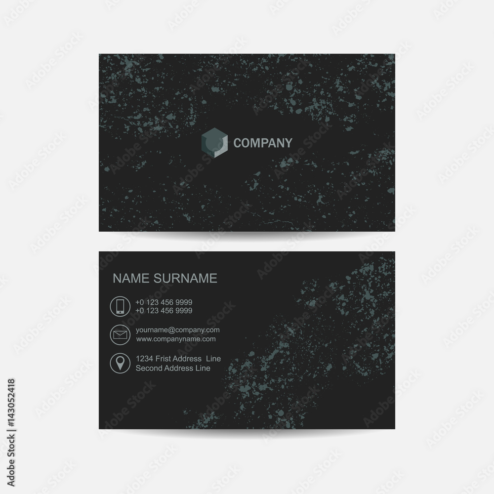 background banner flat vector modern business card design for company presentation