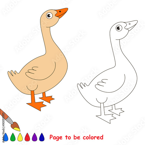 Page to be colored, simple education game for kids.