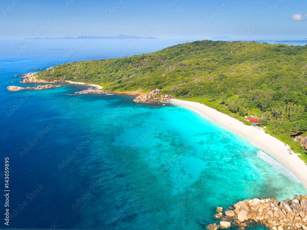 Grand Anse - Strand im Süden von La Digue, Seychellen