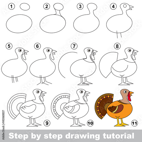 Drawing tutorial for preschool children.