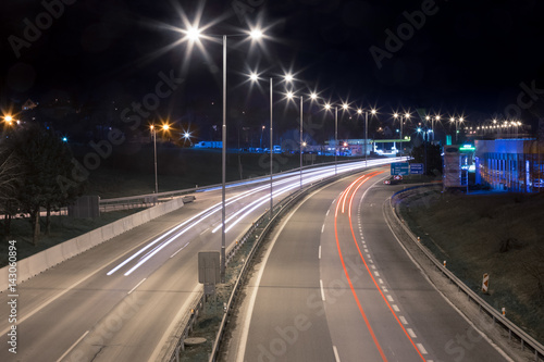 city exit road at night, Nitra, Slovakia © Milan Noga reco