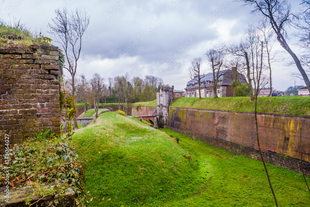 Fortification of 17th century in Maubeuge (France)