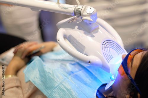 Demonstration of the work of special dental equipment at a professional exhibition