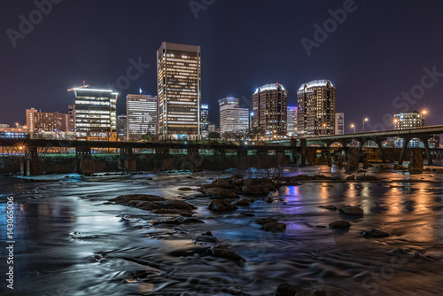Richmond, Virgina Night Skyline