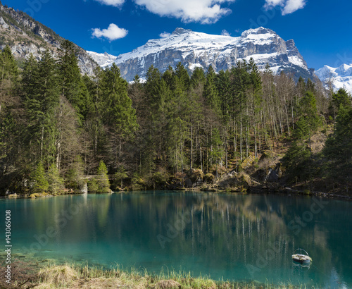 Blausee lake in Switzerland