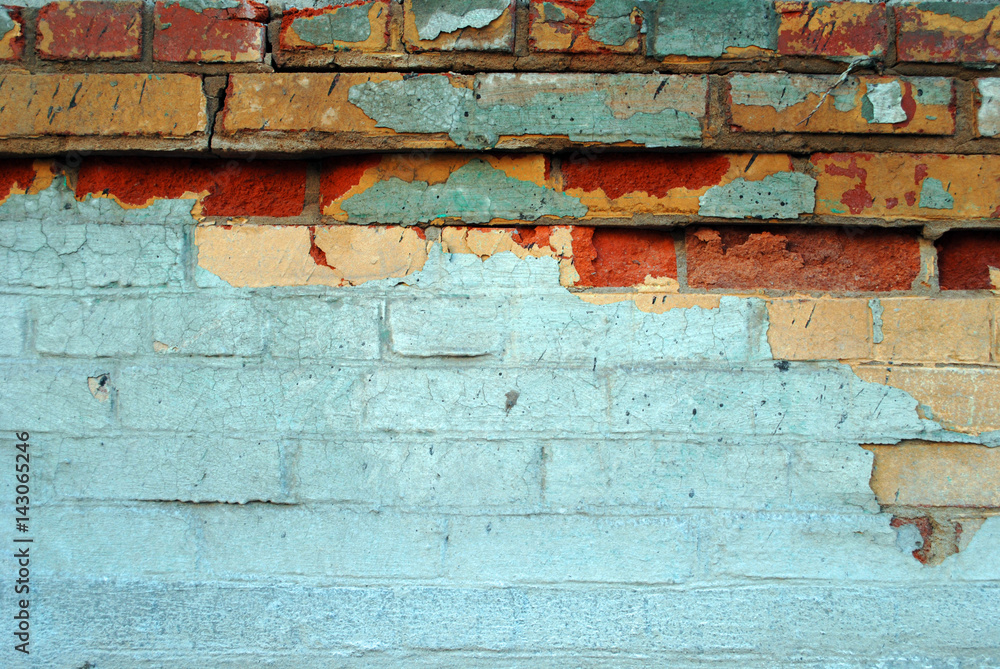 The old red brick wall texture background The old red brick wall texture background