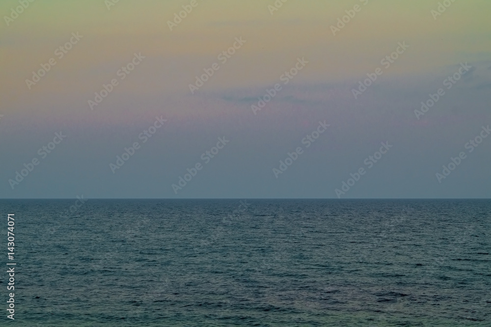 the sea in the evening the sea in the evening