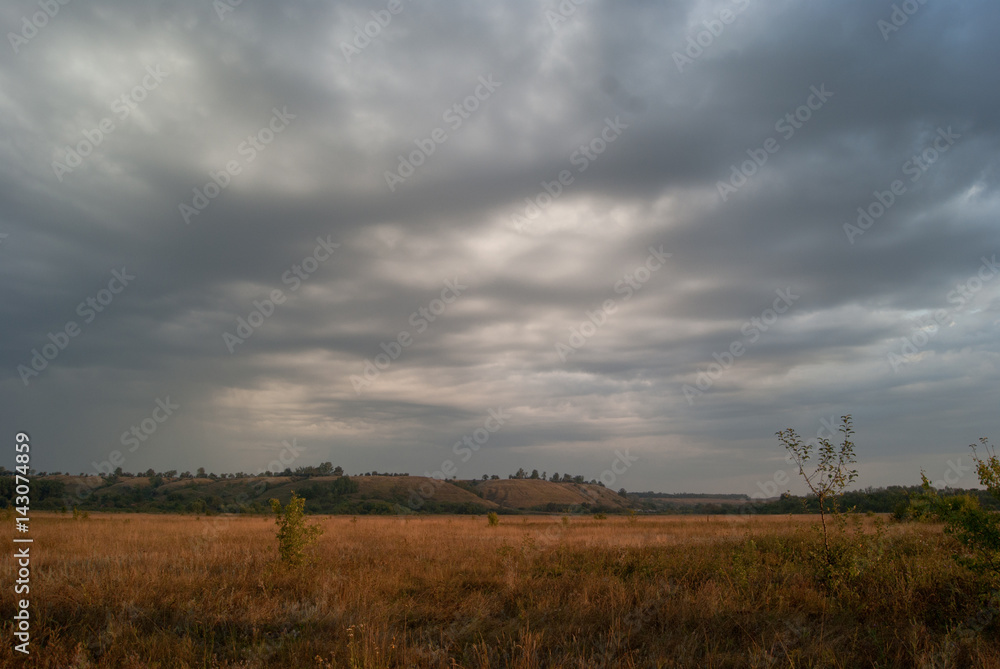 Ragged clouds. Spindrift clouds.