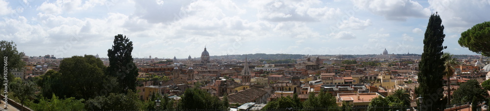 Panorama Aussicht über den Dächern von Rom